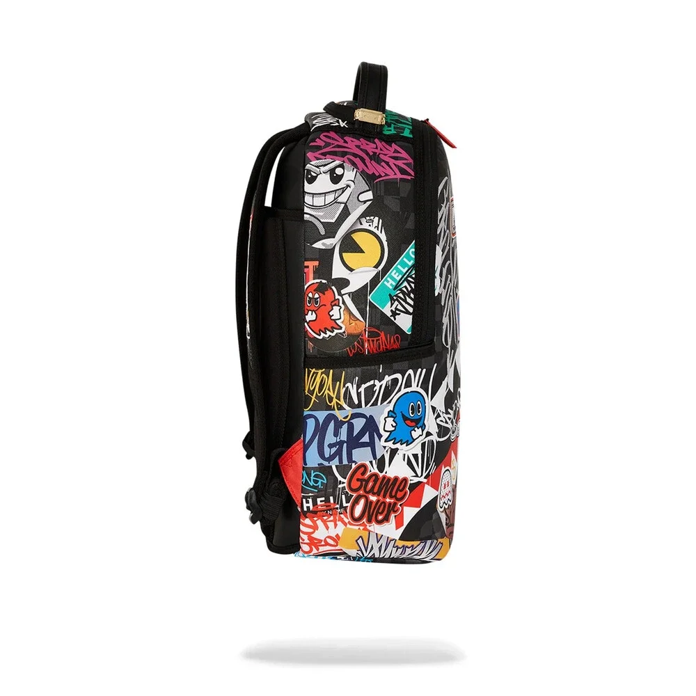 Sprayground Pacman Stickers DLXSV Unisex Multicolor Shoulder Strap Backpack DSB4